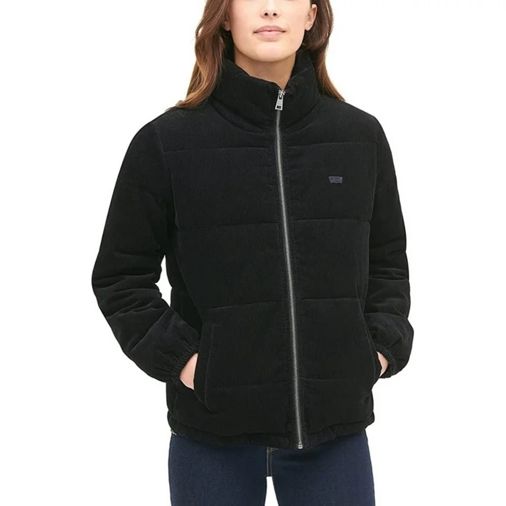 Levi's Black Corduroy Puffer Jacket